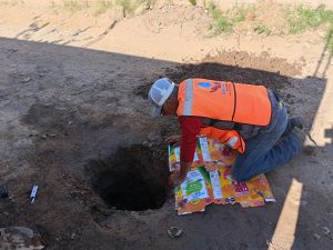 Reparación de fugas en los preparativos de avenida Colosio. “Panteón”