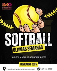 ❗️ÚLTIMAS SEMANAS LIGA MUNCIPAL DE SOFTBOL❗️